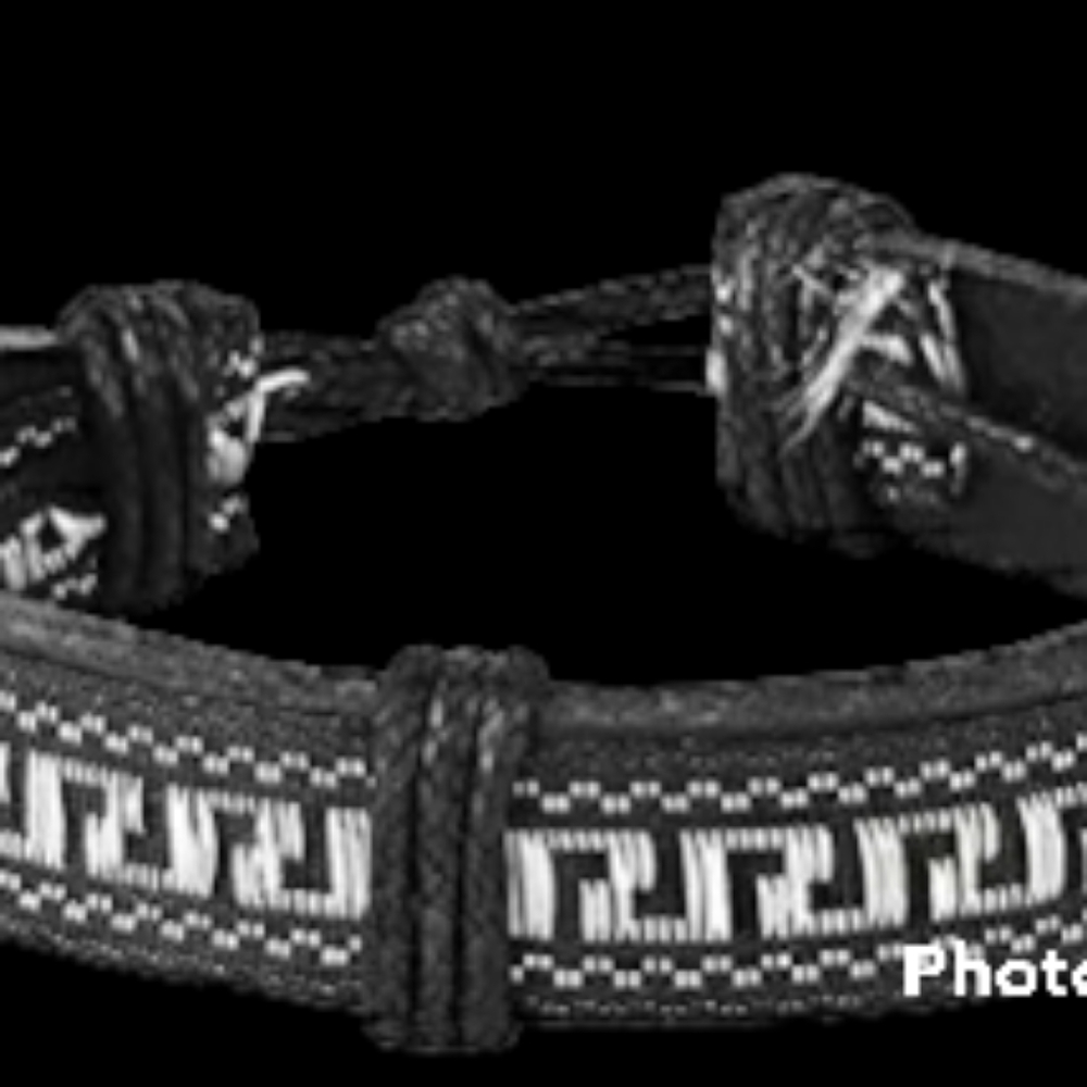HANDMADE BRAIDED LEATHER & BEAD BRACELET--Made of Pure Hand-made Braided Leather